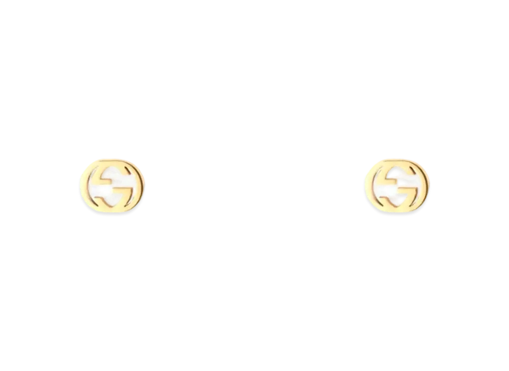 GUCCI Interlocking G Gold Earrings "Gold"