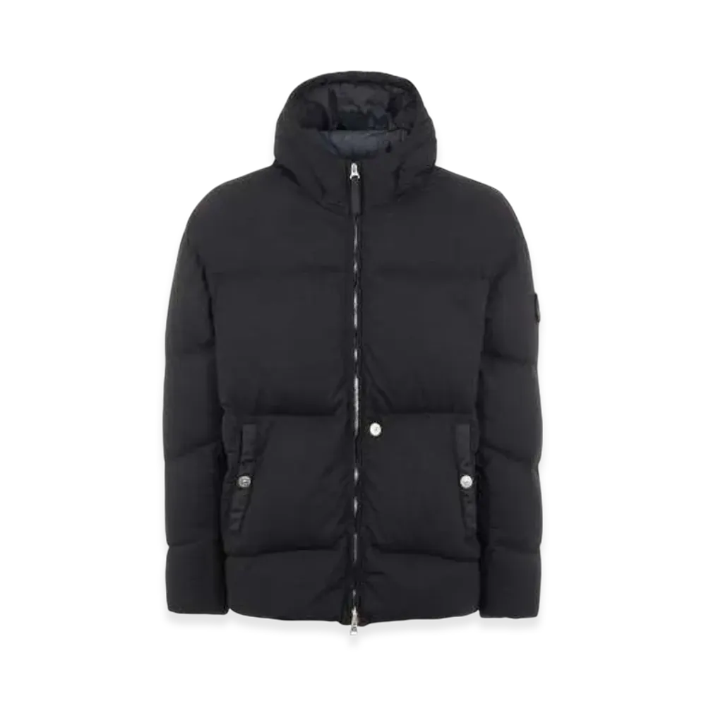 Stone Island Shadow Project 40103 High Density R-Nylon Jersey Garment Dyed Hooded Down Jacket - 21FW "Black"