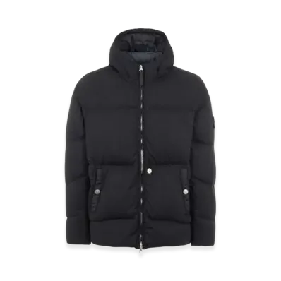 Stone Island Shadow Project 40103 High Density R-Nylon Jersey Garment Dyed Hooded Down Jacket - 21FW "Black"