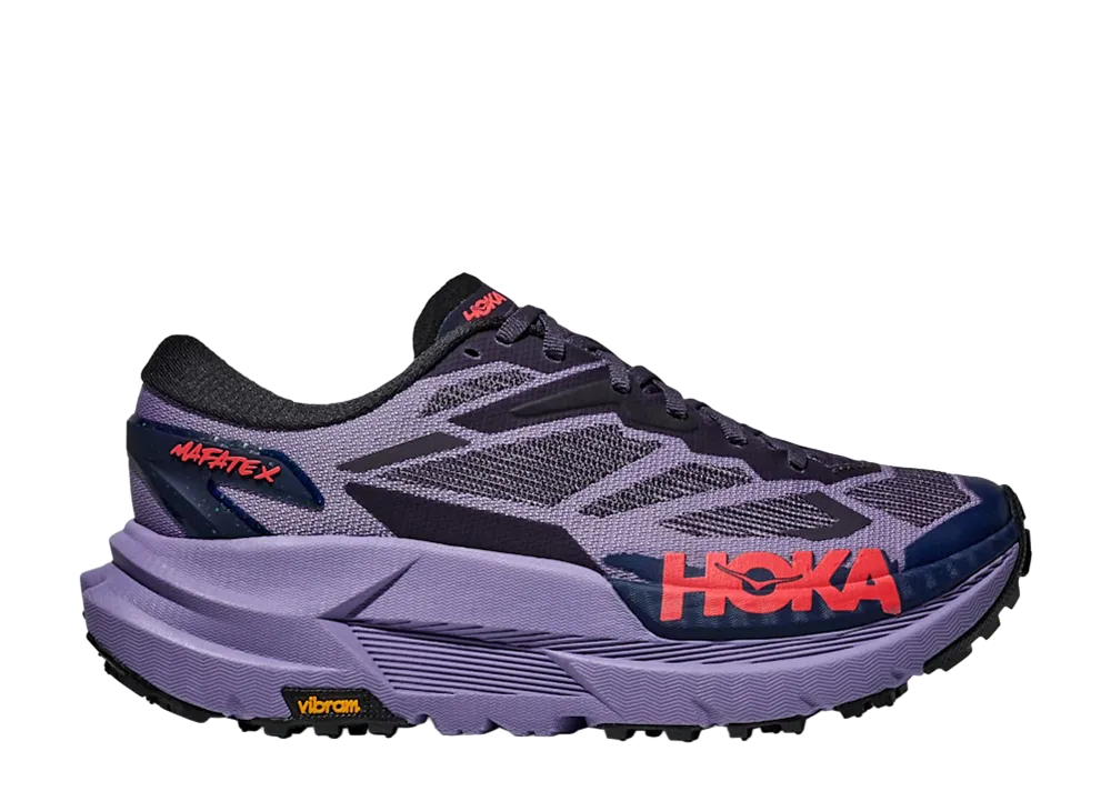 Hoka Women's Mafate X "Berry Jam/Squid Ink"
