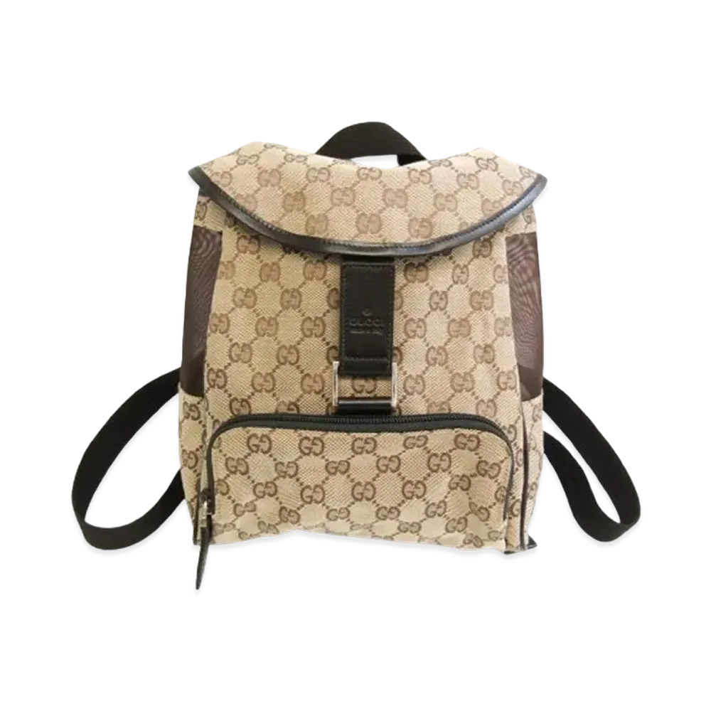 GUCCI Mini Backpack GG Canvas "Beige"