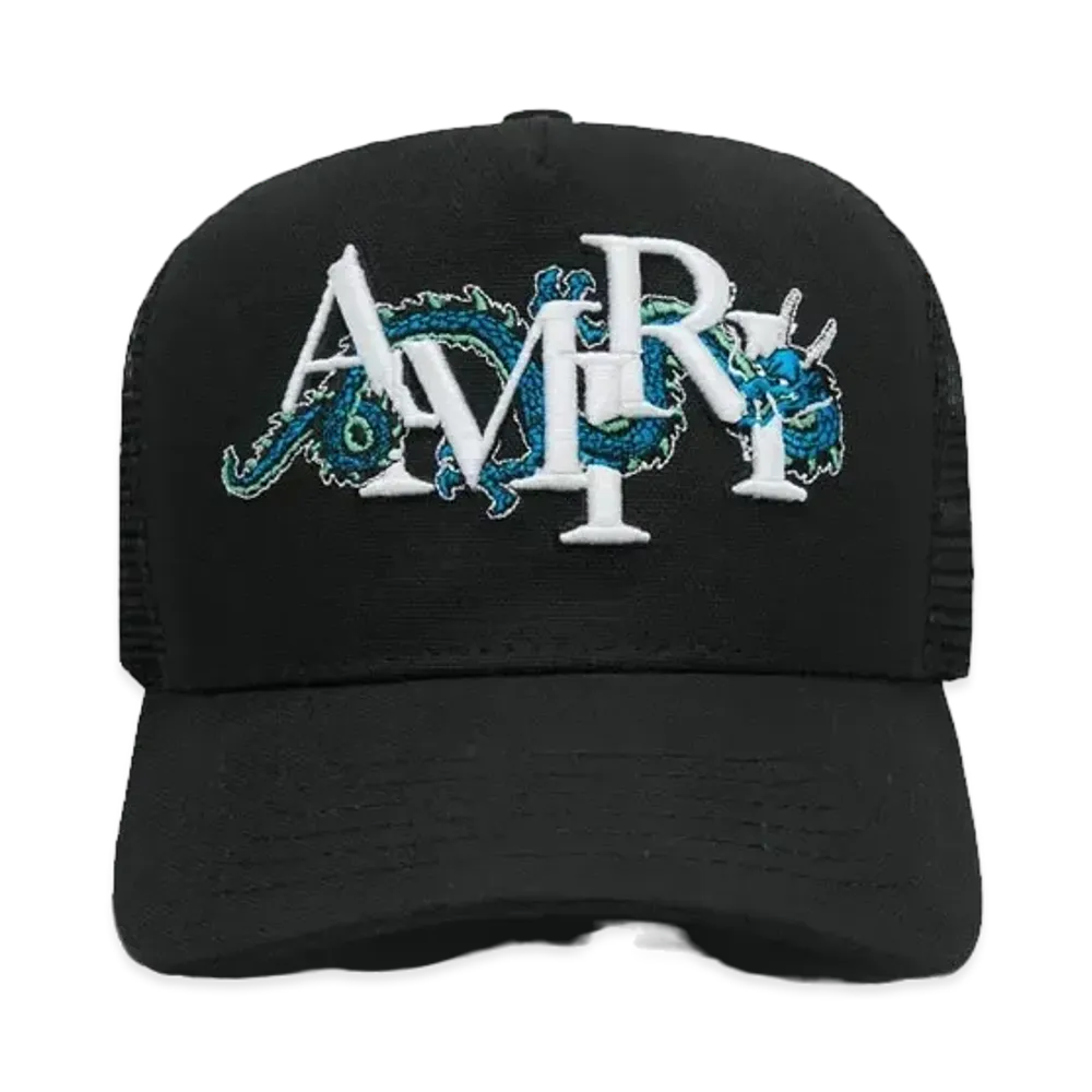 AMIRI Lunar New Year Dragon Trucker "Black"