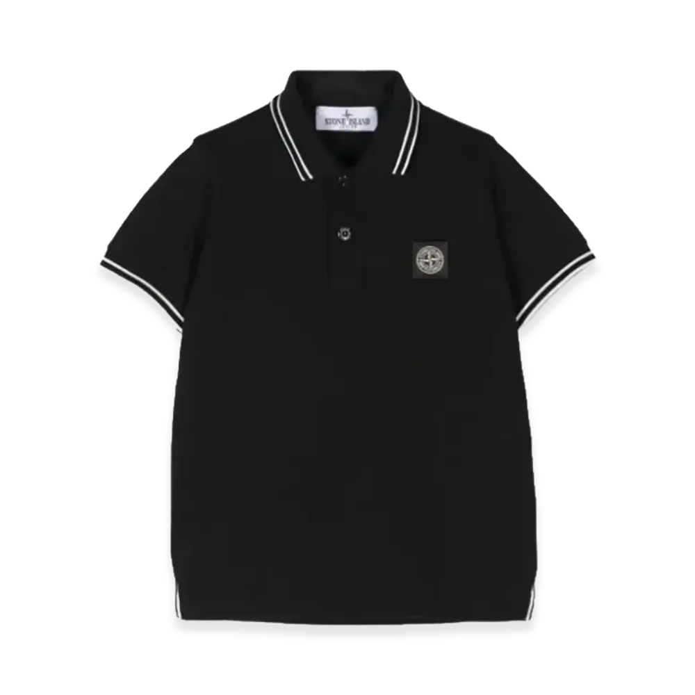 Stone Island Kids Polos "Black"