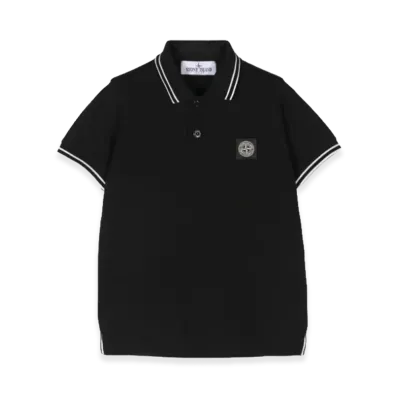 Stone Island Kids Polos "Black"