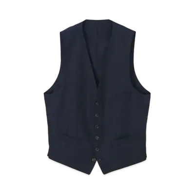 Paul Smith Birdseye Wool Vest "Navy"