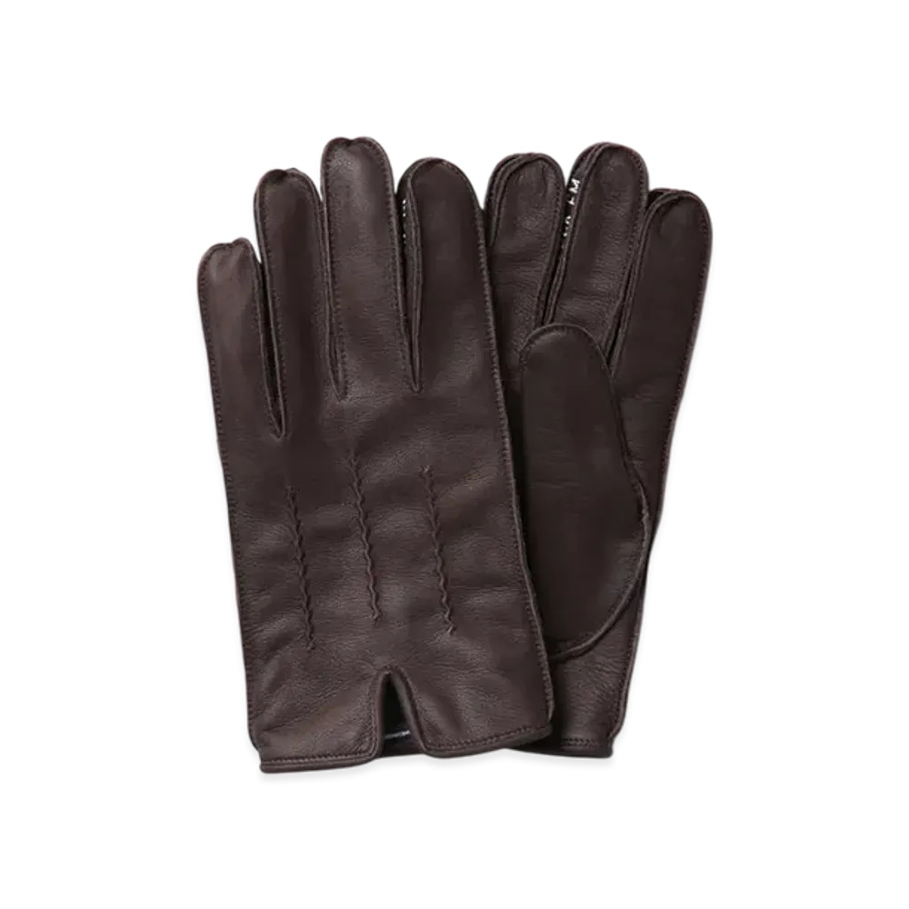 NEIGHBORHOOD Leather EMB Gloves "Brown"