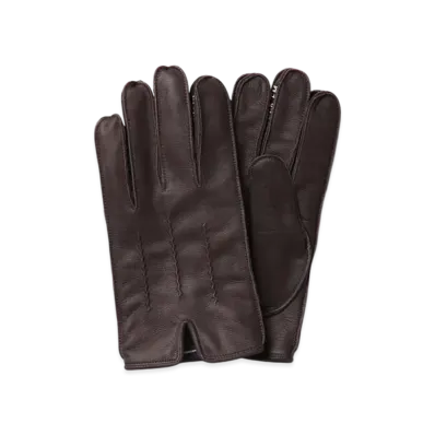 NEIGHBORHOOD Leather EMB Gloves "Brown"
