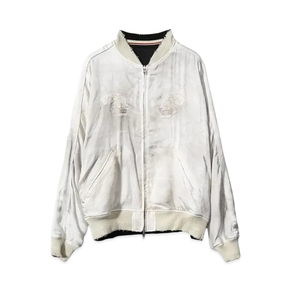 DAIRIKU "Skul" Ska Vintage Jumper"WHITE"