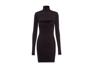 PRADA Women's Stretch Jersey Dress "Black"