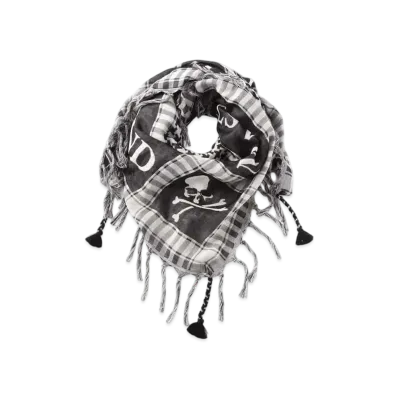 mastermind WORLD Fringe Stole "White"
