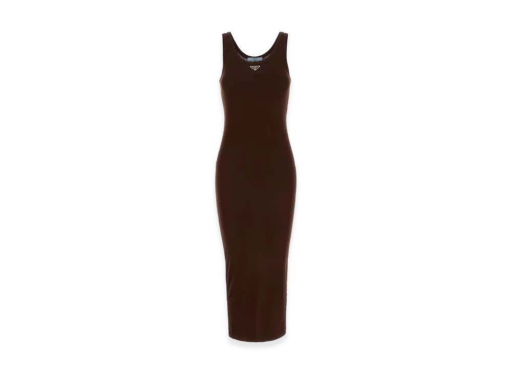 PRADA Women's Cotton Dress "Brown"