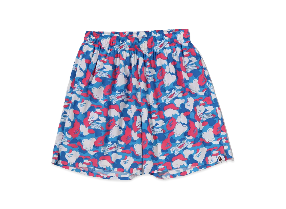 A BATHING APE x EMOTIONALLY UNAVAILABLE Shorts "Blue"