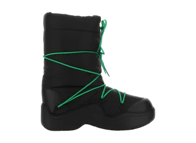 Bottega Veneta Women's Nylon Puddle Bomber Boots "Black"