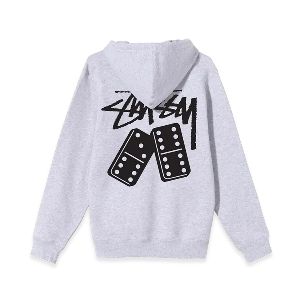 Stussy Dominoes Hood - 20FW "Ash Heather"