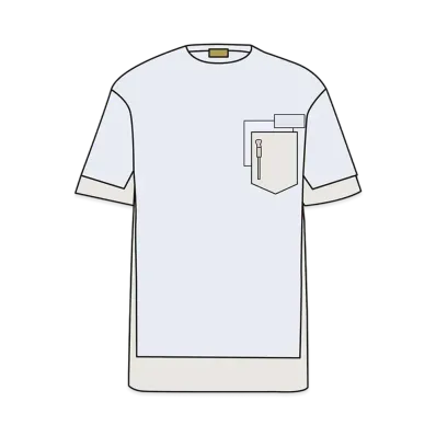 Dior x Sacai Over Size T-Shirt Cotton Jersey "White"