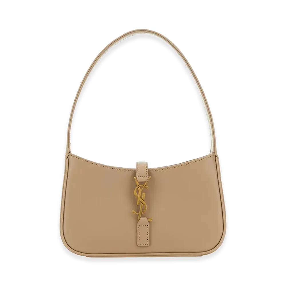 Saint Laurent Women's Cappuccino Leather Mini Le 5 A 7 Handbag "Beige"