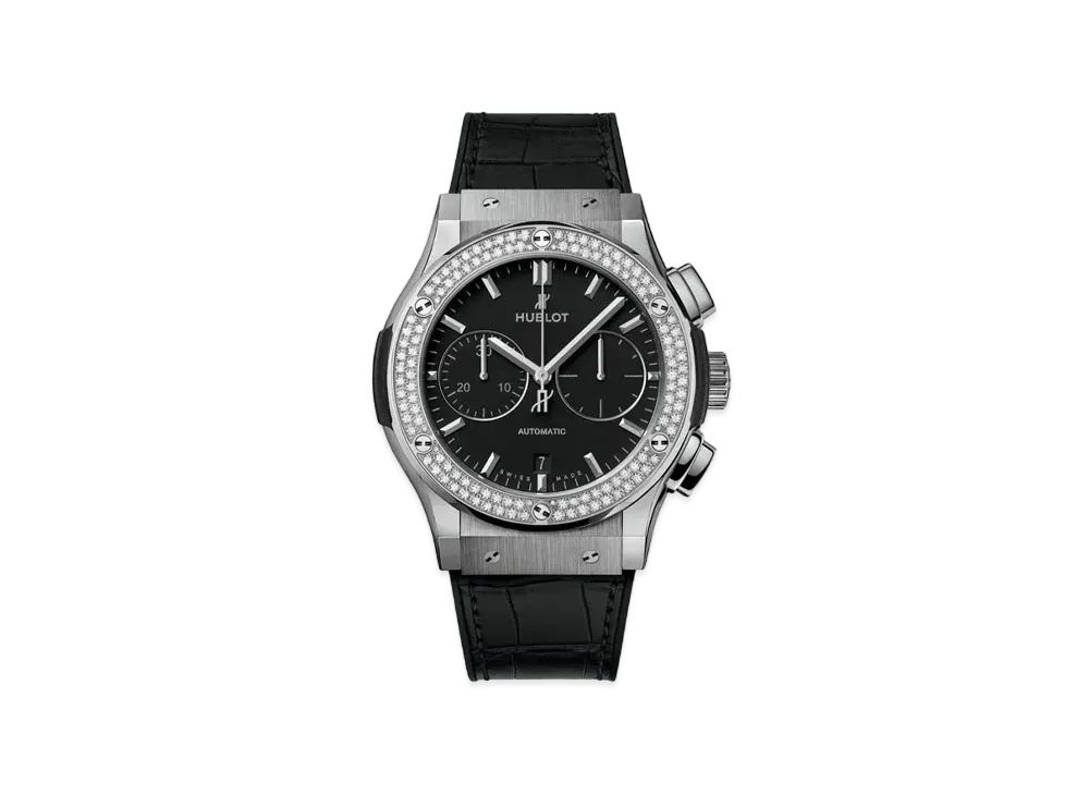 HUBLOT Classic Fusion Chronograph Titanium Diamonds 42mm