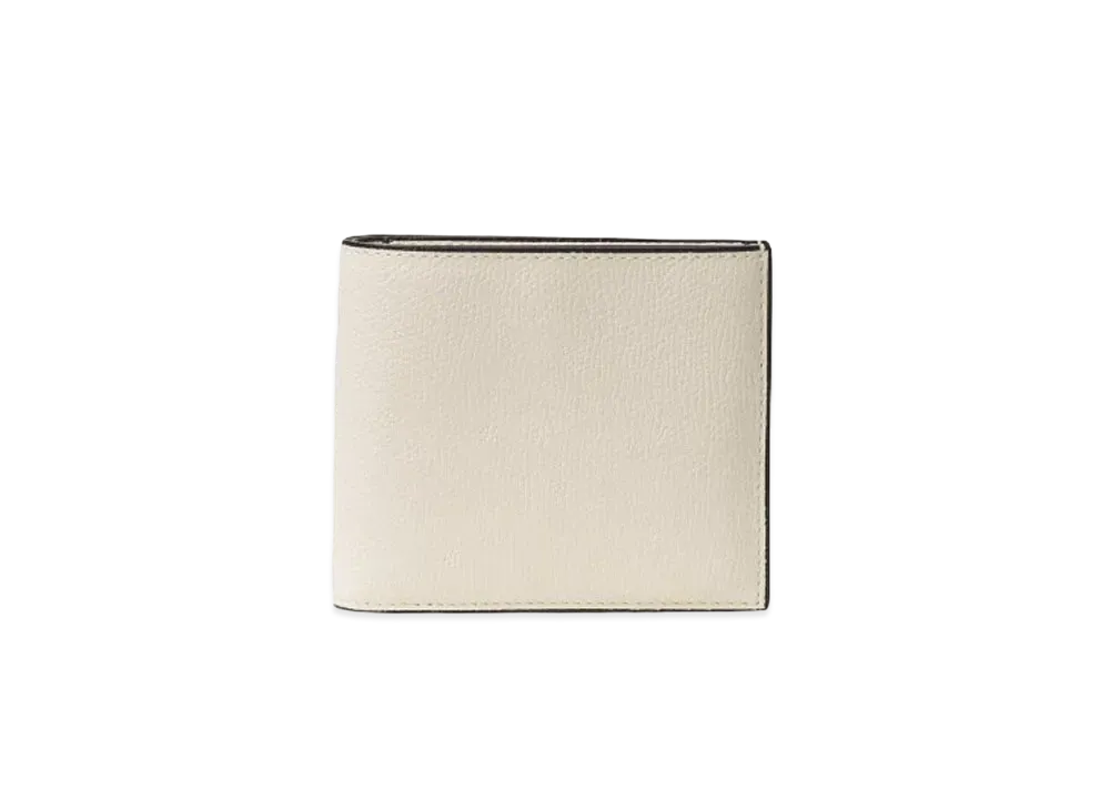 Valextra Folded 4 Card with Coin Purse "White"