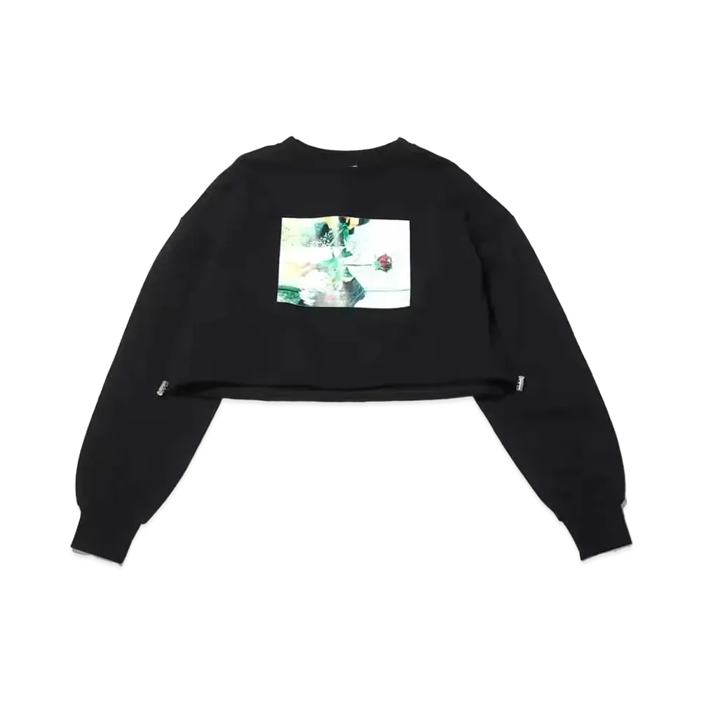 atmos pink x Gelisis Short Length Photo Print Sweatshirt "Black"