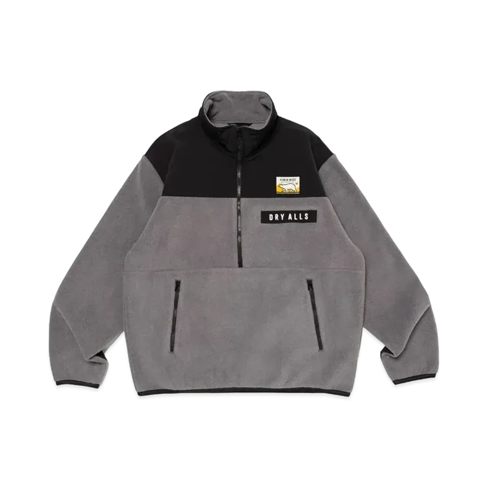 HUMAN MADE Fleece Half- Zip Jacket "Gray"