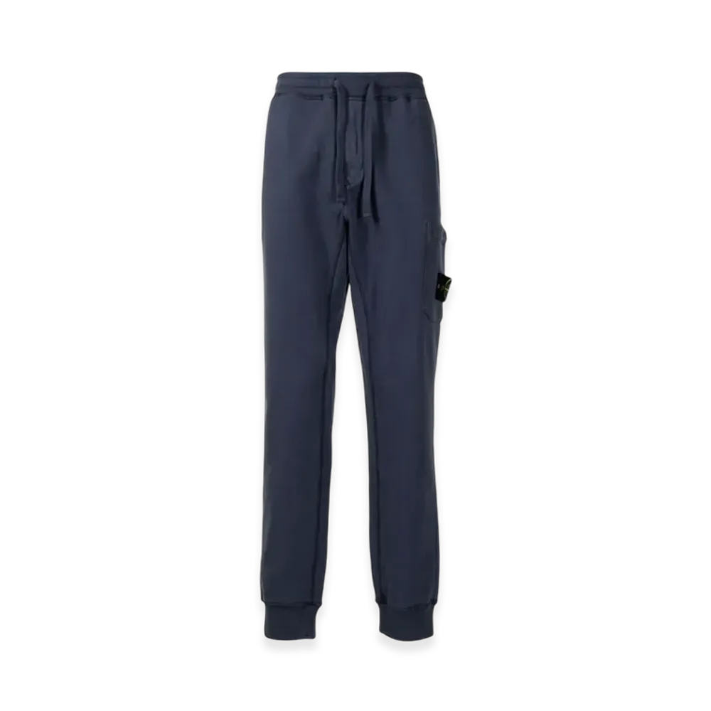Stone Island 64551 Cotton Fleece Cargo Pants - 21SS "Avio Blue"