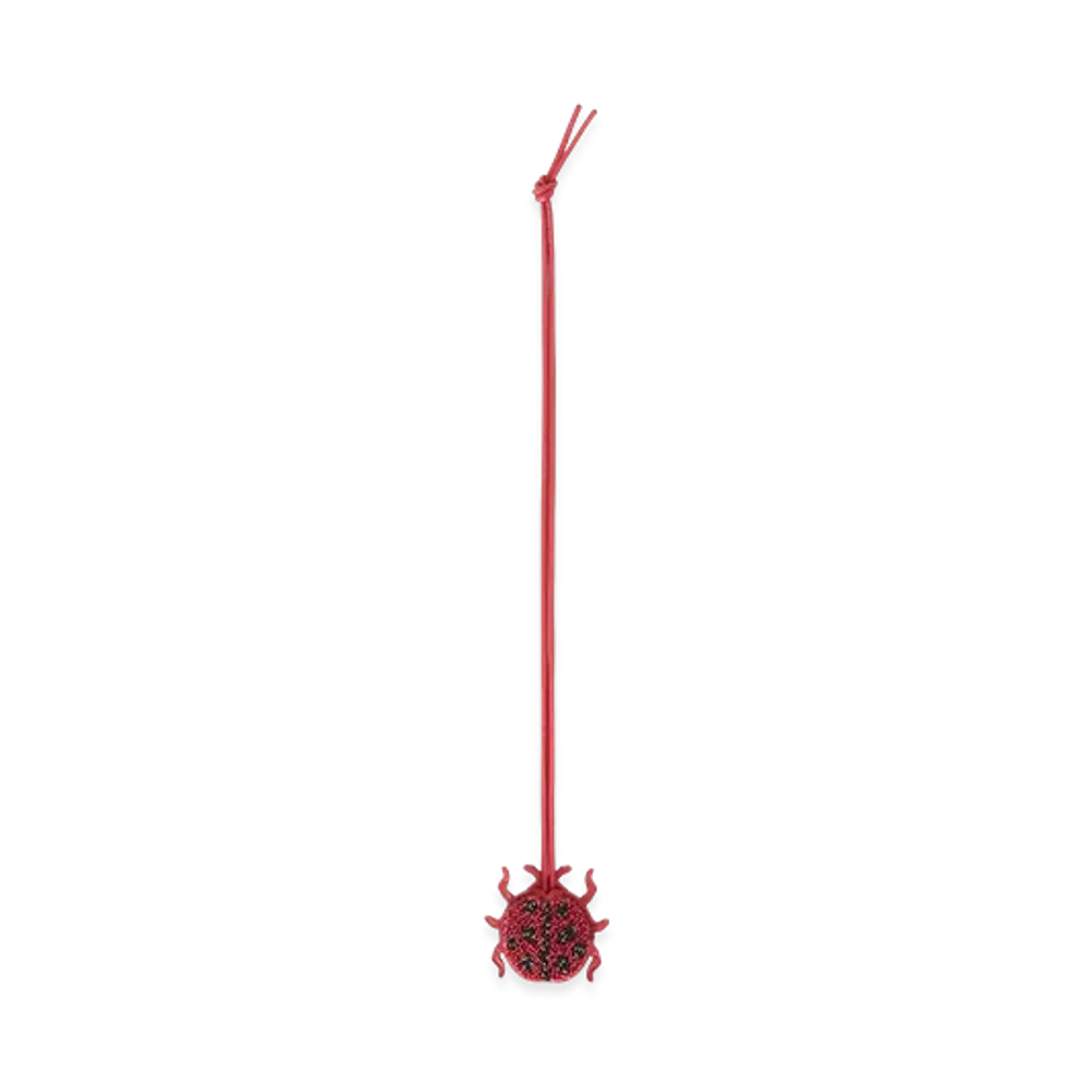 LOEWE Ladybug Key Fob Charm "Ruby Red"