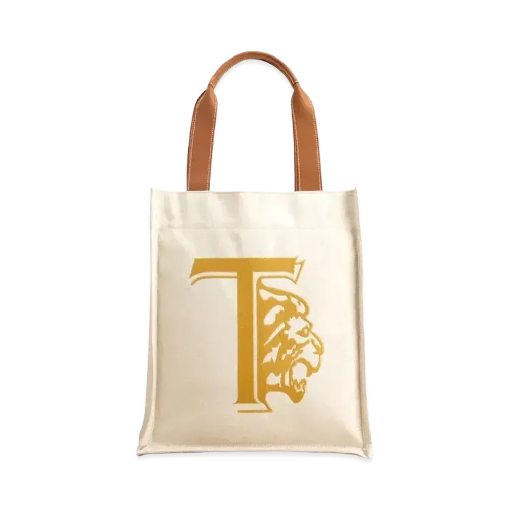 TOD'S Canvas Shopping Totot Medium "Brown/Beige"