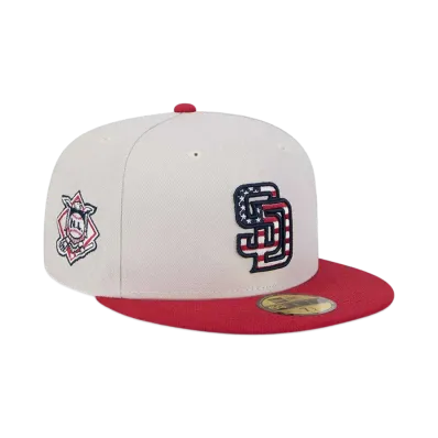NEW ERA 59Fifty On-Field 2024 MLB 4th of July San Diego Padres "Stone"