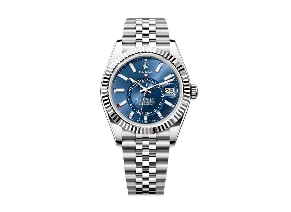ROLEX Sky-Dweller Oyster 42mm "Blue/Oyster Steel/White Gold"
