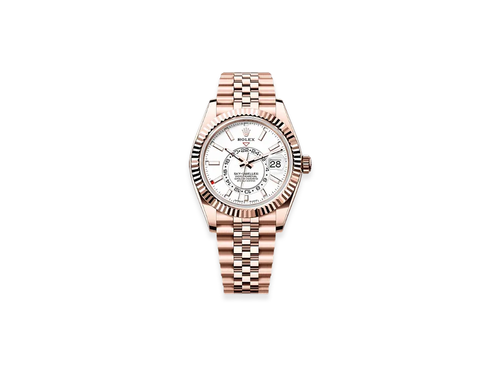 ROLEX Sky-Dweller 42mm Everose Gold 336935 "Intense White"