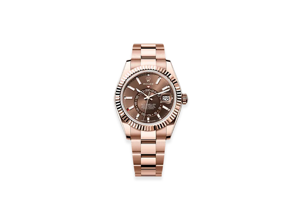 ROLEX Sky-Dweller 42mm Everose Gold 336935 "Chocolate"