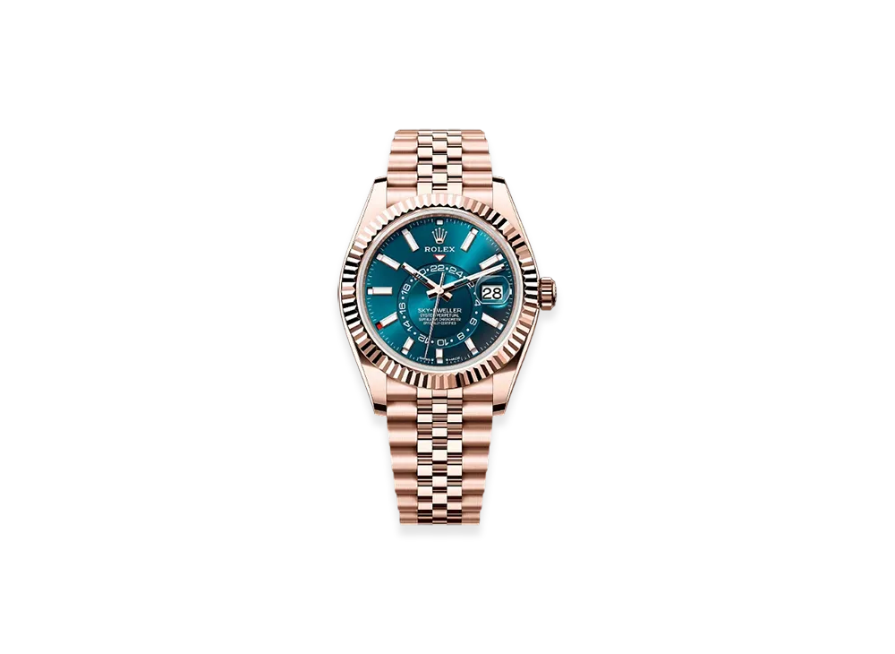 ROLEX Sky-Dweller 42mm Everose Gold 336935 "Blue-Green"