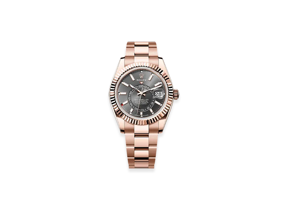 ROLEX Sky-Dweller 42mm Everose Gold 336935 "Slate"
