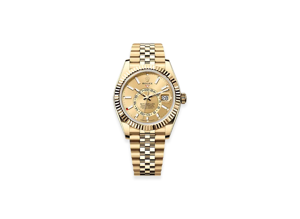ROLEX Sky-Dweller 42mm Yellow Gold 336938 "Champagne-colour"