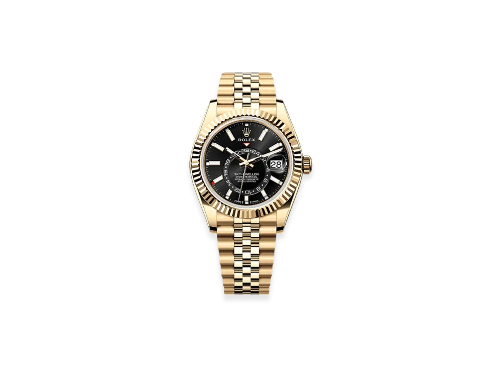 ROLEX Sky-Dweller 42mm Yellow Gold 336938 "Bright Black"