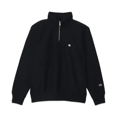 Champion Reverse Weave Half Zip Sweatshirt 25SS "Midnight Black"