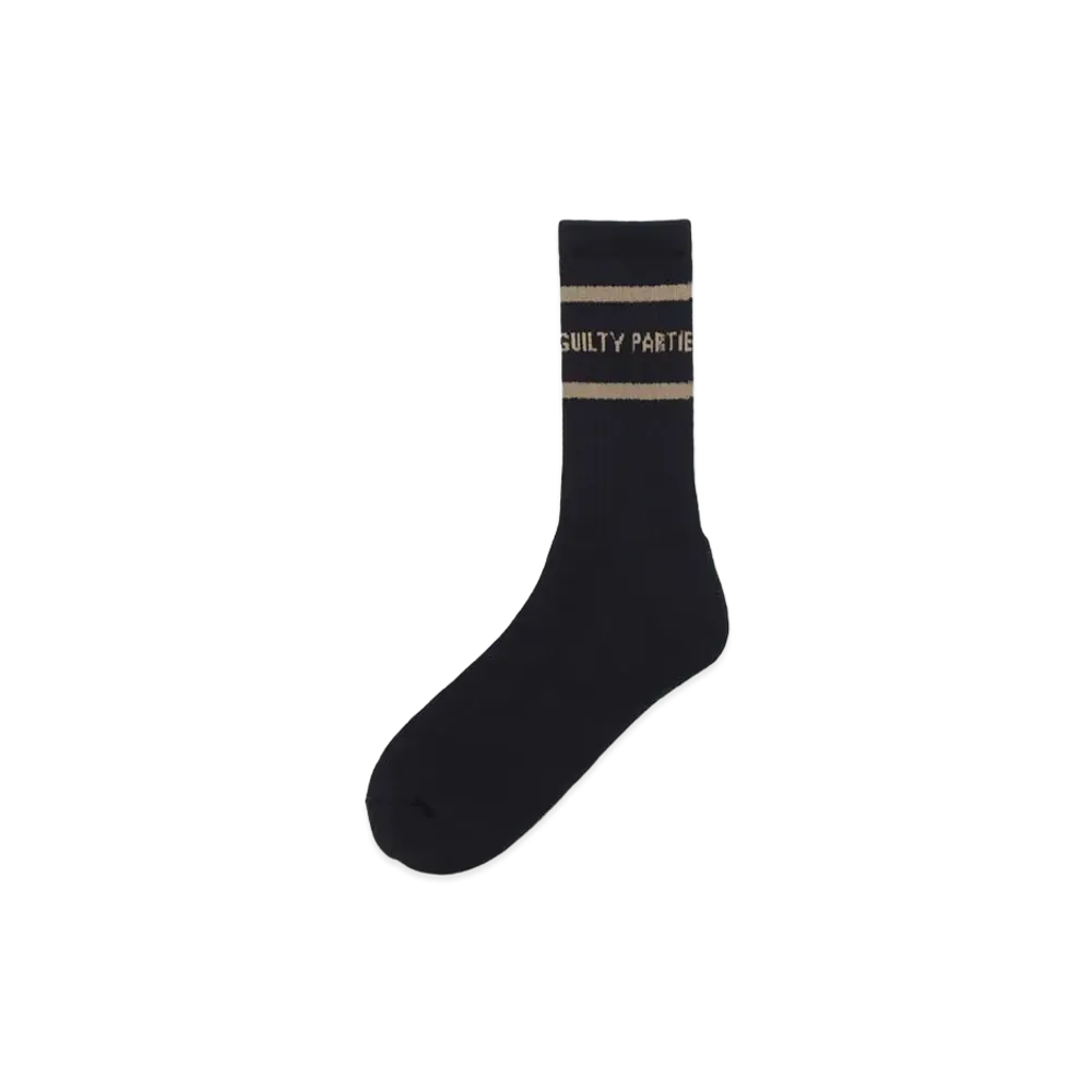 WACKO MARIA Sports Socks "Black Beige"