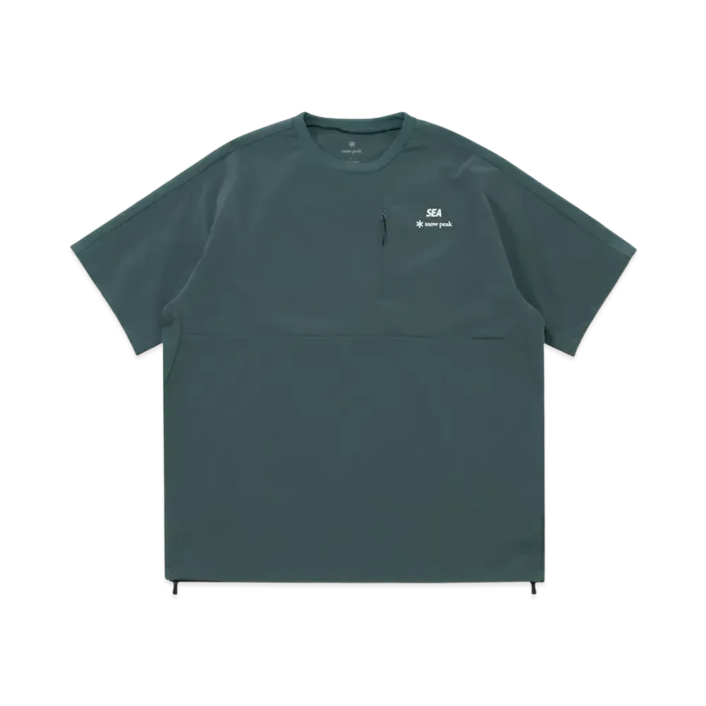 WIND AND SEA x snow peak Breathable Quick Dry T-Shirt "Blue"