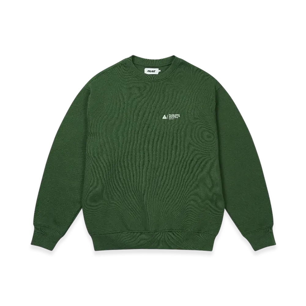 PALACE Shop Locator Crew "Green"