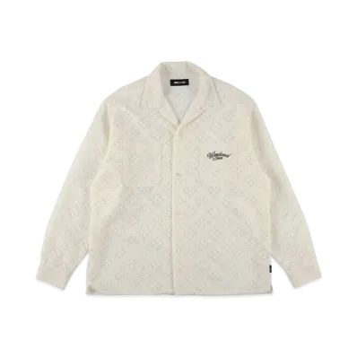 WIND AND SEA Crochet L/S Shirts "White"