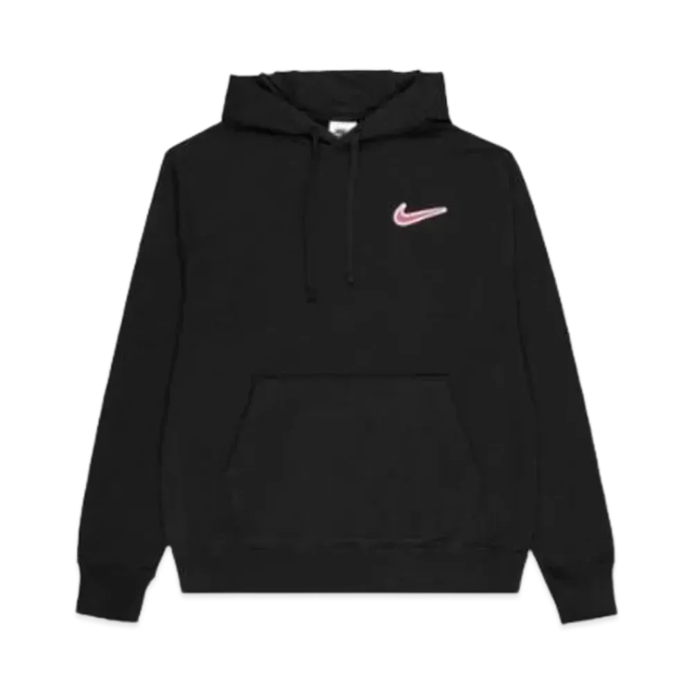 Nike Sports Wear Valentine's Day Pull Over French Terry Hoodie "Black/Pink Cycle"
