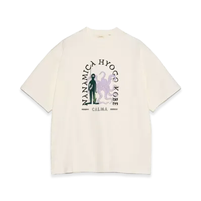 nanamica Kobe Graphic Tee "Off White"