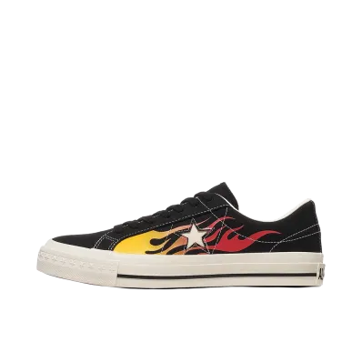 Converse One Star Aged Canvas Ignt "Black/Red Flame"
