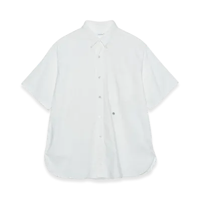nanamica Button Down Wind S/S Shirt "White"