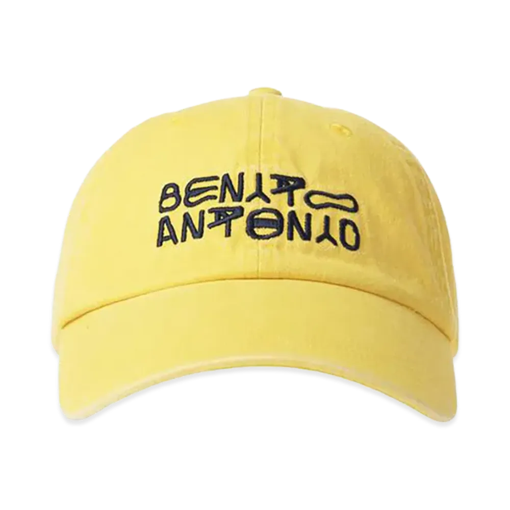 ZARA x Bad Bunny Benito Antonio Washed Logo Embroidery Cap "Yellow"
