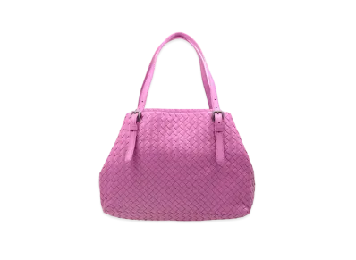 Bottega Veneta Lambskin Hand Bag "Pink"