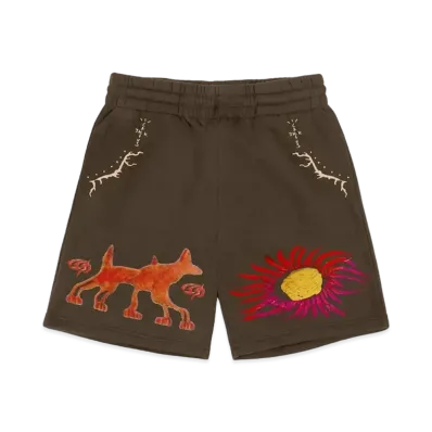 Travis Scott Cactus Jack SUN SHORTS "Dark Brown"