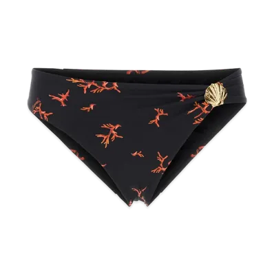 FENDI Women's Stretch Nylon Bikini Bottom "Black"