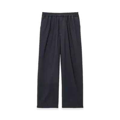 Graphpaper Extra Fine Wool Easy Wide Pants "Black"
