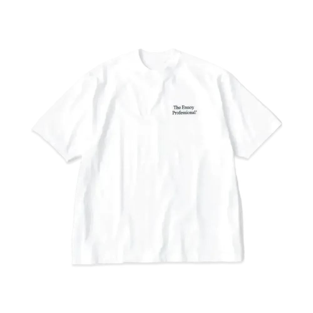 ENNOY 21SS Logo Tee "White/Black" SS21BRENCT02NTL